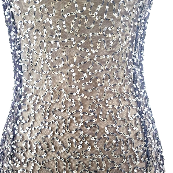 โจBeautiful Passport Navy Blue Embroidery Mesh Topโจ - Picture 4 of 8